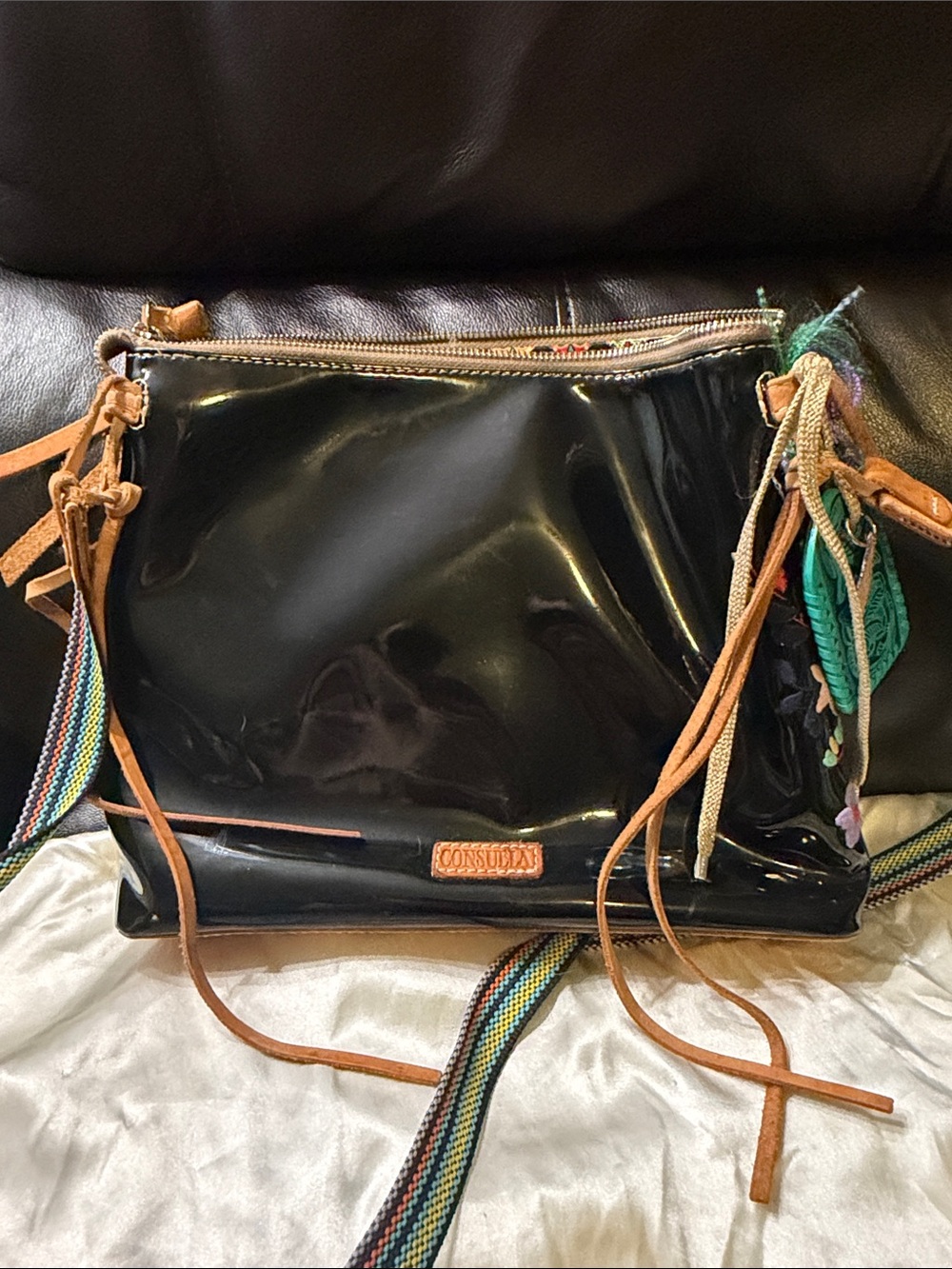 Consuela Poppy Downtown Floral & Sugar Skull Crossbody Bag - Picture 2 of 5